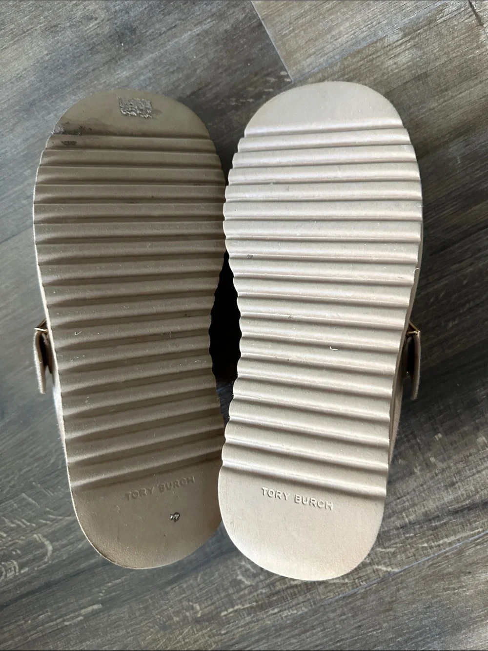 Tory Burch Mellow Shearling-Trimmed Suede Mules